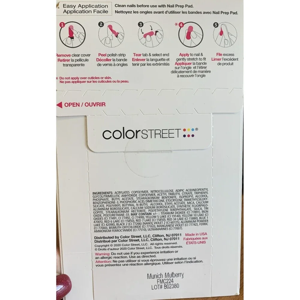 Color Street 100% Nail Polish Strips 